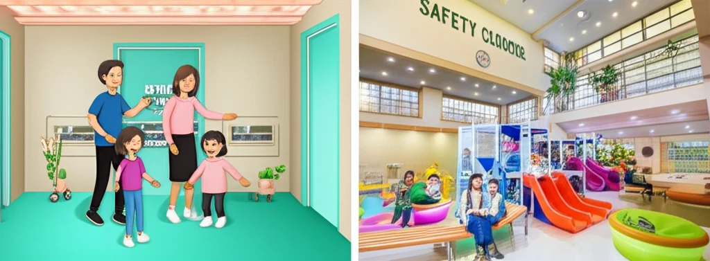 울산안전체험관 실내 전경