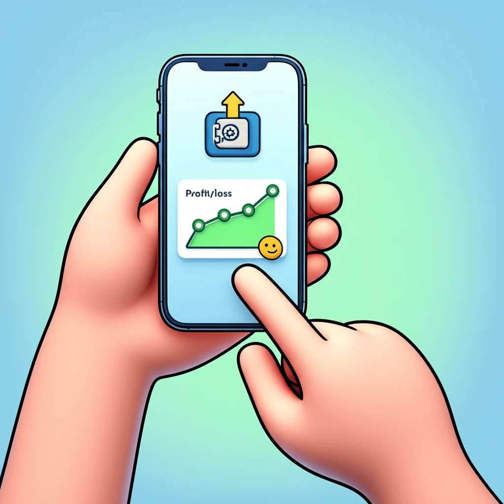 MTS 수익률 확인 화면 예시