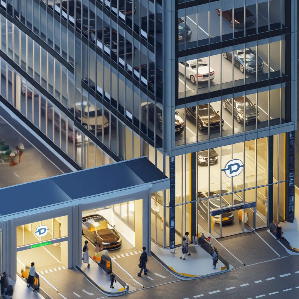 이수역 민영 주차장 전경