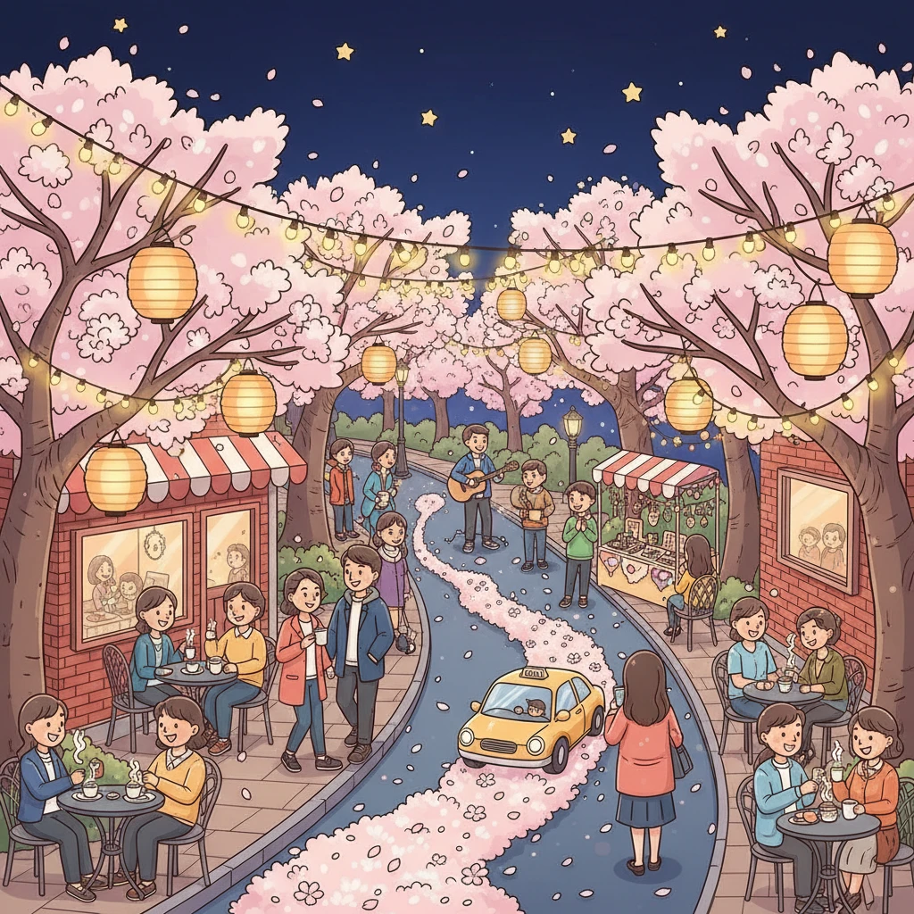 앞산 벚꽃 축제 전경