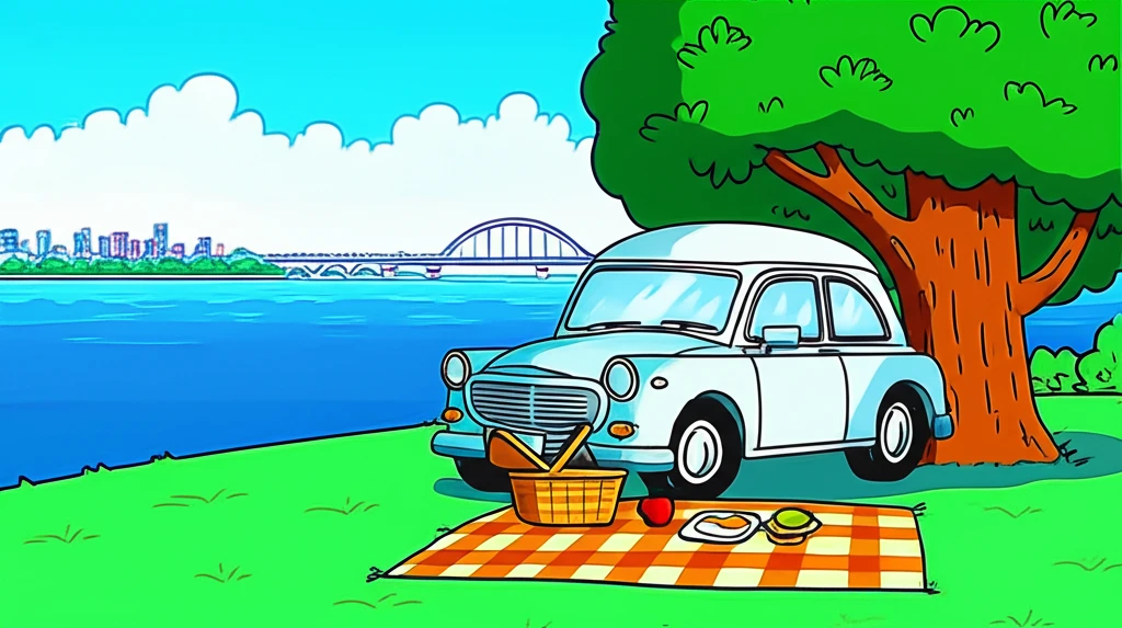 반포한강공원 주차장 모습